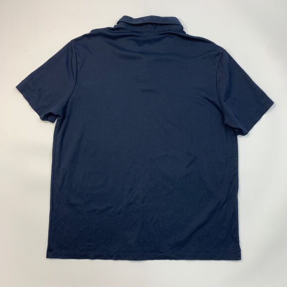 Charles Tyrwhitt Shirt Mens XL Extra Large Navy Polo Collared 3 Button Placket - Picture 7 of 11